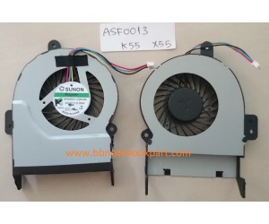 ASUS CPU FAN พัดลมK55 K55A K55X K55V K55VD / X55 X55A X55U X55V X55VD X55C X55Sa / F55 / X45 X45A X45C X45V X45U  X45VD R500V  (หนา 8 mm)